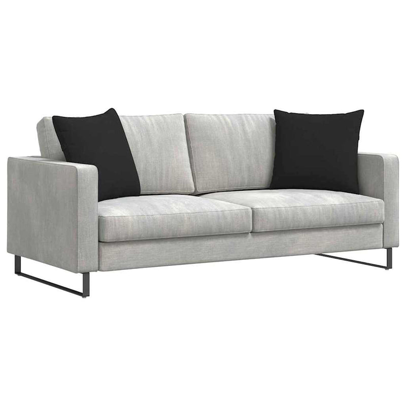 Afbeelding laden in galerijviewer, Vidaxl sofa kussens 2 st stof zwart 50 x 50 cm
