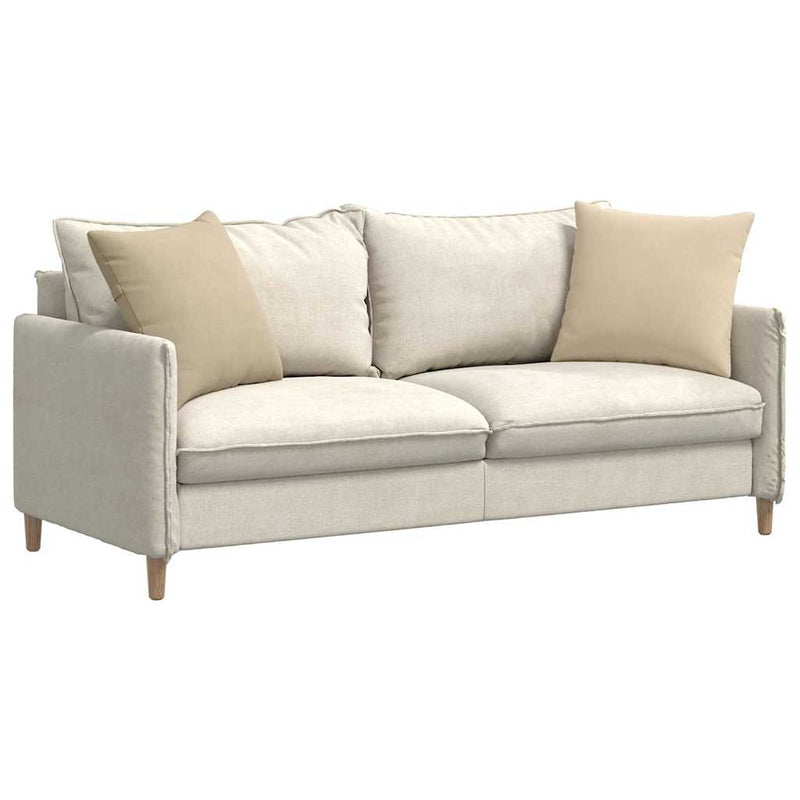 Afbeelding laden in galerijviewer, Vidaxl sofa kussens 2 stuks crème 50 x 50 cm stof
