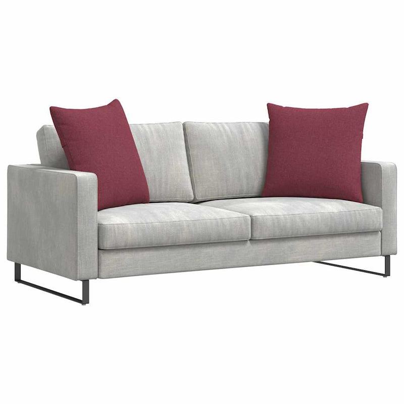 Afbeelding laden in galerijviewer, Vidaxl sofa kussens 2 pcs wijnrood 60 x 60 cm stof

