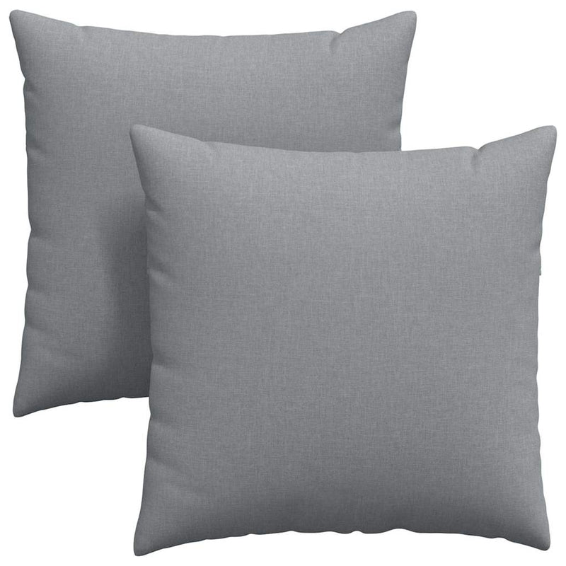Afbeelding laden in galerijviewer, Vidaxl sofa kussens 2 pcs lichtgrijs 80 x 80 cm stof
