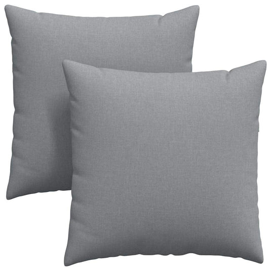 Vidaxl sofa kussens 2 pcs lichtgrijs 80 x 80 cm stof