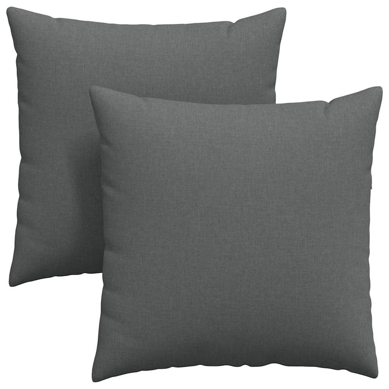Afbeelding laden in galerijviewer, Vidaxl sofa kussens 2 pcs donkergrijs 80 x 80 cm stof
