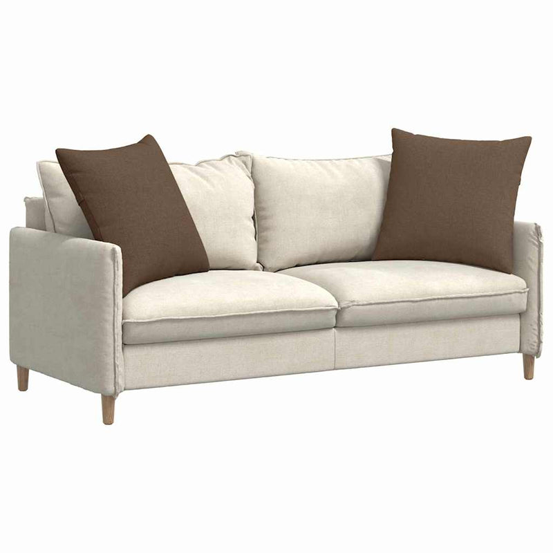 Afbeelding laden in galerijviewer, Vidaxl sofa kussens 2 pcs bruin 80 x 80 cm stof
