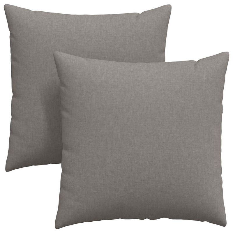 Afbeelding laden in galerijviewer, Vidaxl sofa kussens 2 pcs taupe 80 x 80 cm stof

