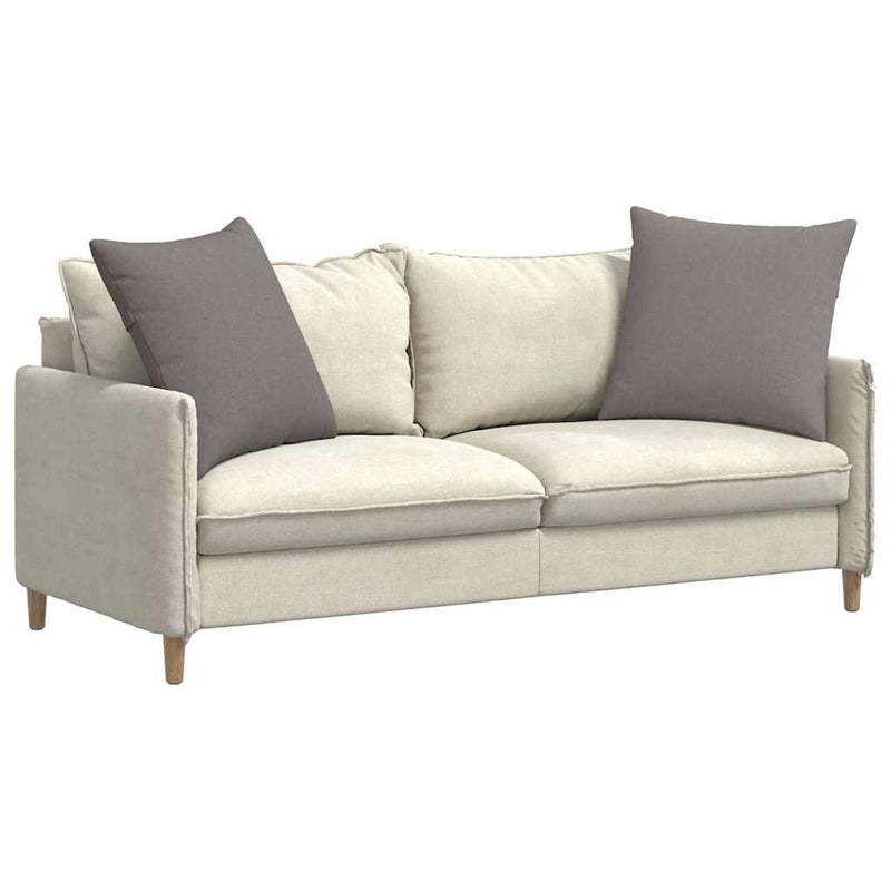 Afbeelding laden in galerijviewer, Vidaxl sofa kussens 2 pcs taupe 80 x 80 cm stof
