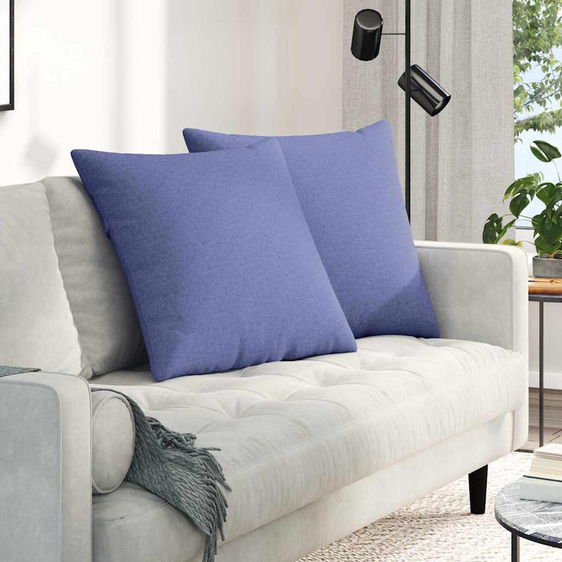 Afbeelding laden in galerijviewer, Vidaxl sofa kussens 2 pcs jeans blauw 80 x 80 cm stof
