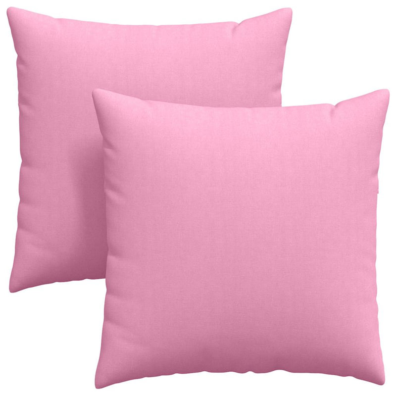 Afbeelding laden in galerijviewer, Vidaxl sofa kussens 2 pcs roze 80 x 80 cm stof
