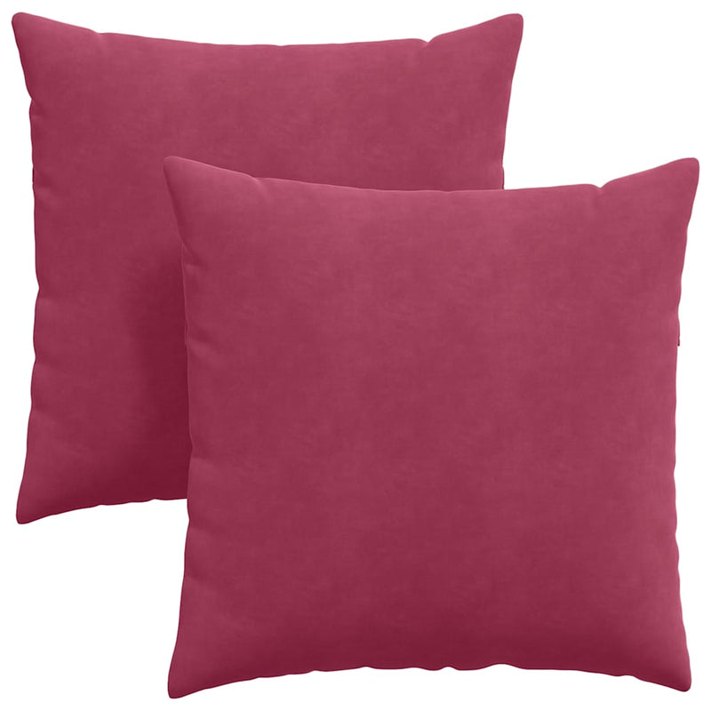 Afbeelding laden in galerijviewer, Vidaxl sofa kussens 2 stuks wijnrood 80 x 80 cm cordstof

