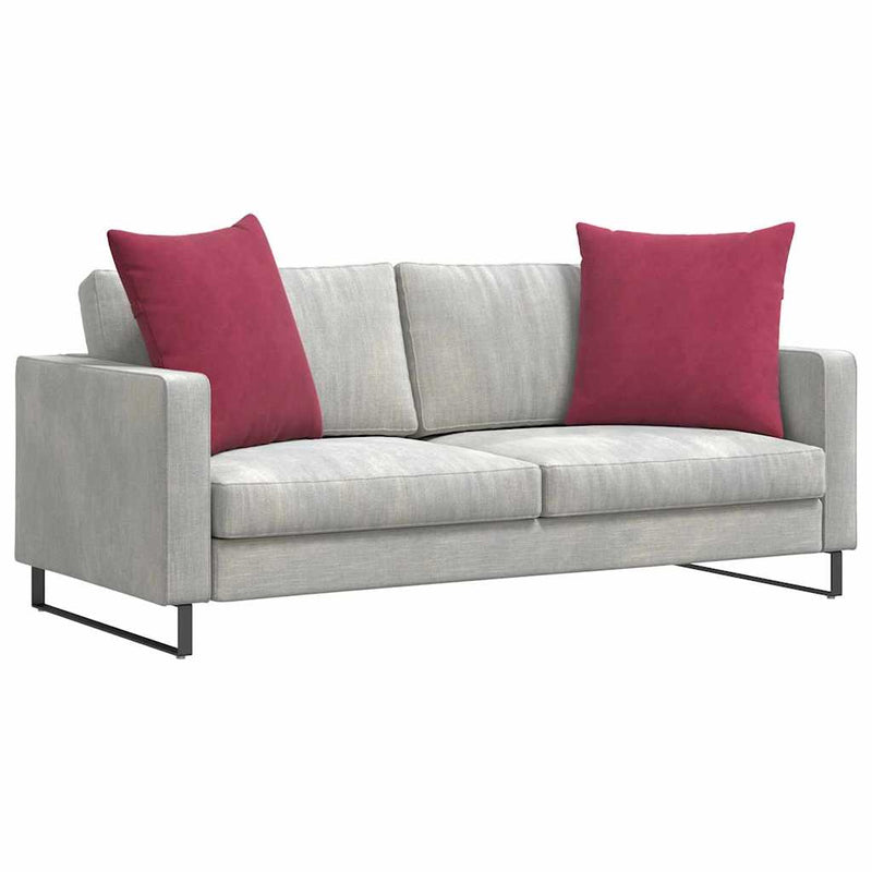 Afbeelding laden in galerijviewer, Vidaxl sofa kussens 2 stuks wijnrood 80 x 80 cm cordstof
