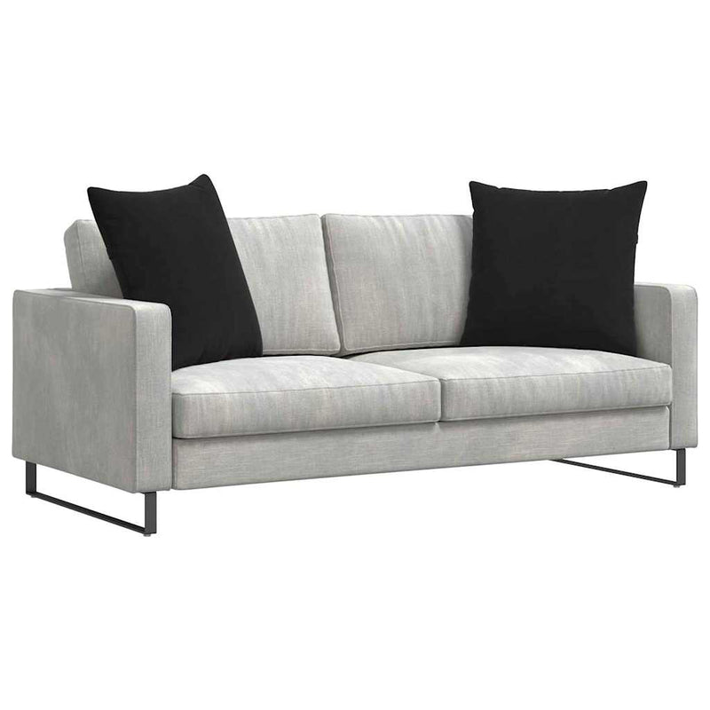 Afbeelding laden in galerijviewer, Vidaxl sofa kussens 2 stuks zwart 80 x 80 cm cordstof
