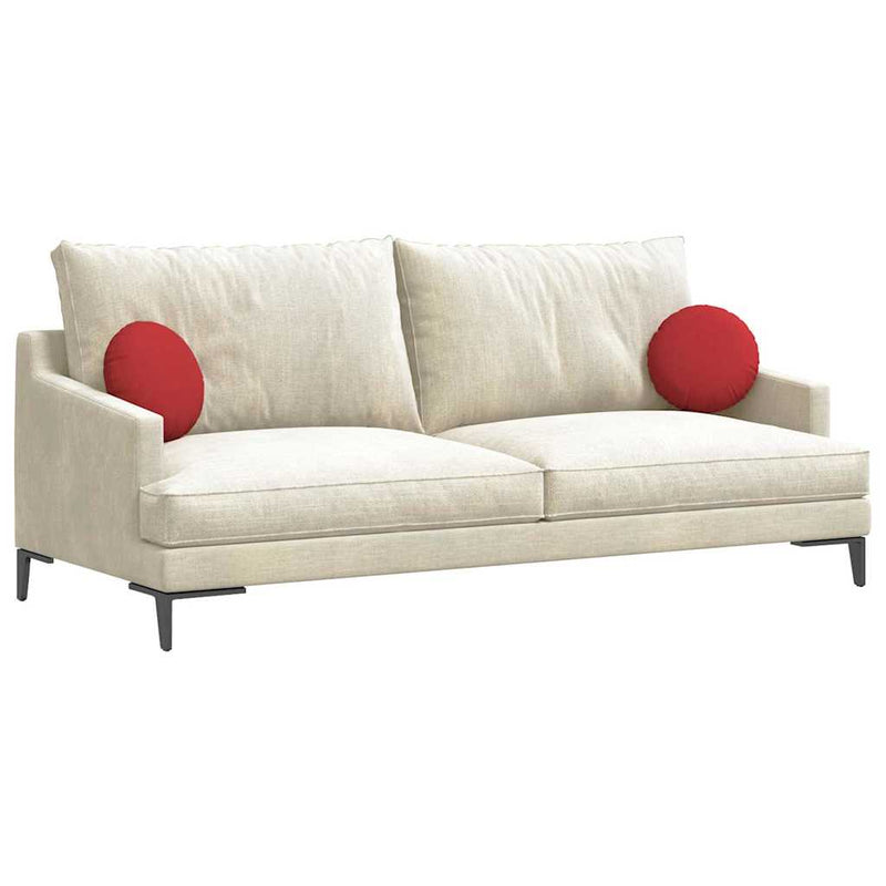 Afbeelding laden in galerijviewer, Vidaxl zitkussens 2 pcs rood ø30 x 13 cm stof
