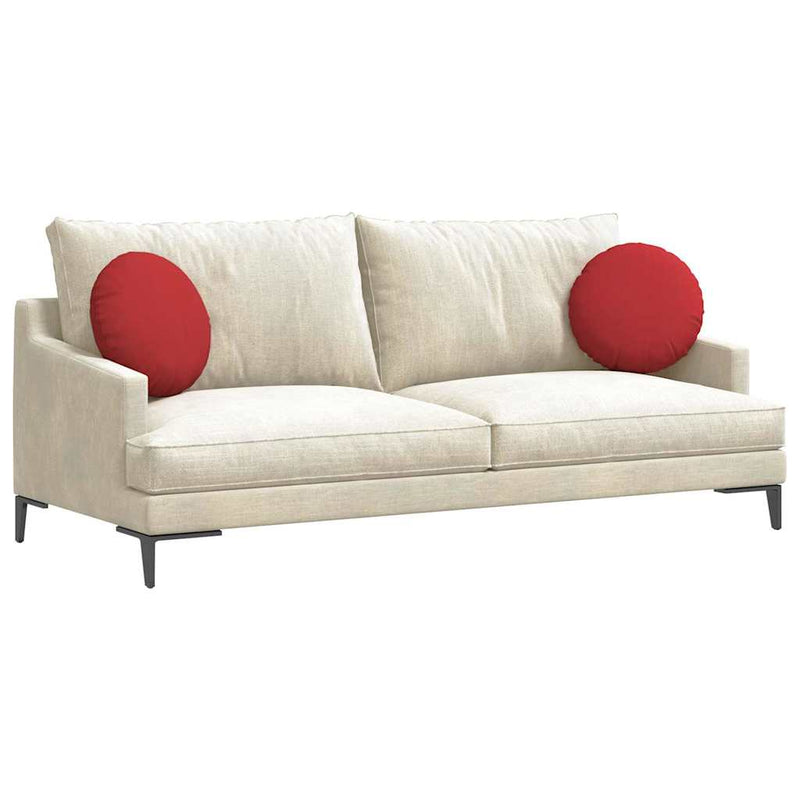Afbeelding laden in galerijviewer, Vidaxl zitkussens 2 pcs rood ø40 x 13 cm stof
