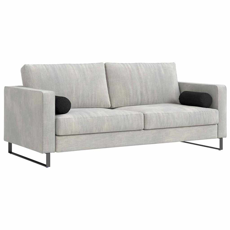Afbeelding laden in galerijviewer, Vidaxl bolster kussens 2 stuks zwart ø 15 x 40 cm stof
