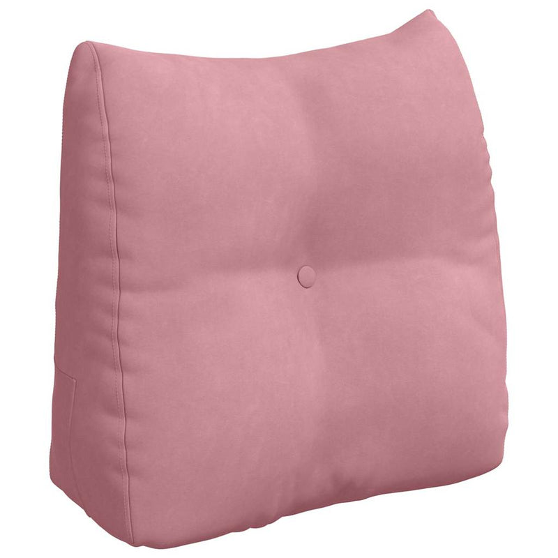Afbeelding laden in galerijviewer, Vidaxl rugkussen roze 45 x 24 x 50 cm fluweel
