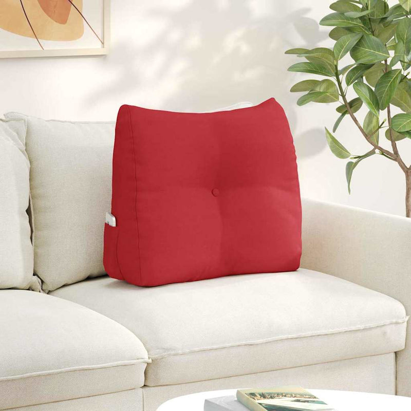 Afbeelding laden in galerijviewer, Vidaxl rugkussen rood 60 x 24 x 50 cm stof

