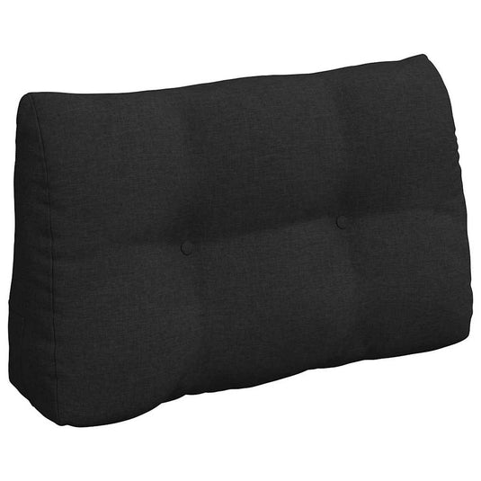 Vidaxl rugkussen zwart 80 x 24 x 50 cm stof