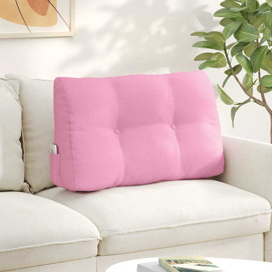 Vidaxl rugkussen roze 80 x 24 x 50 cm stof