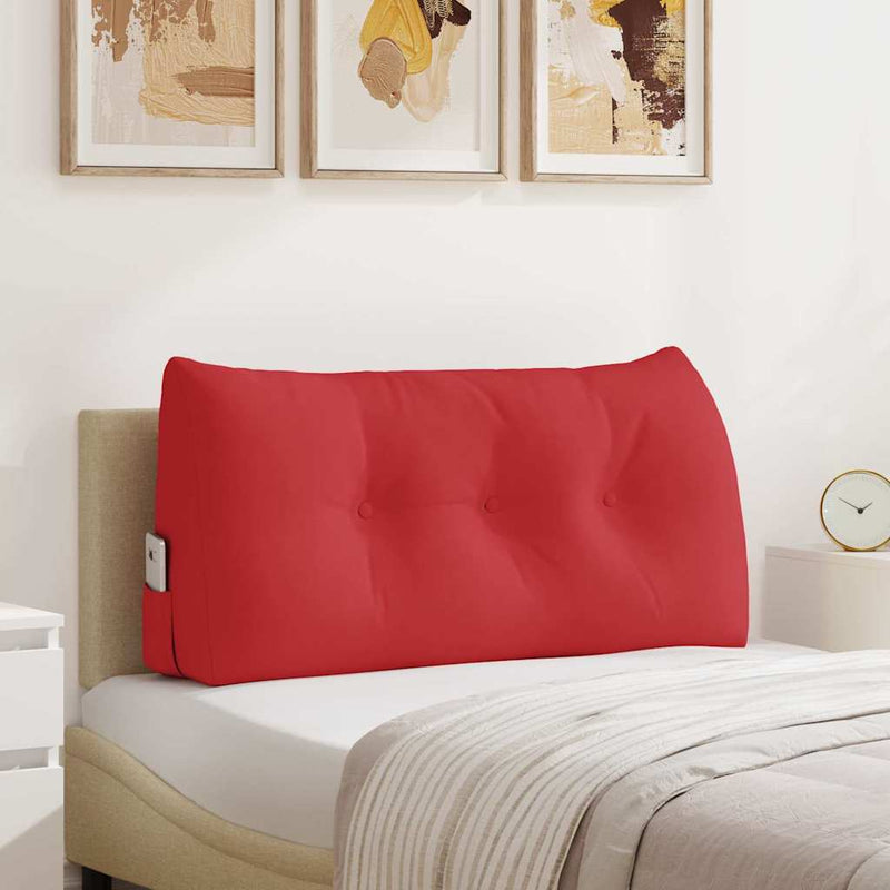 Afbeelding laden in galerijviewer, Vidaxl rugkussen rood 100 x 24 x 50 cm stof
