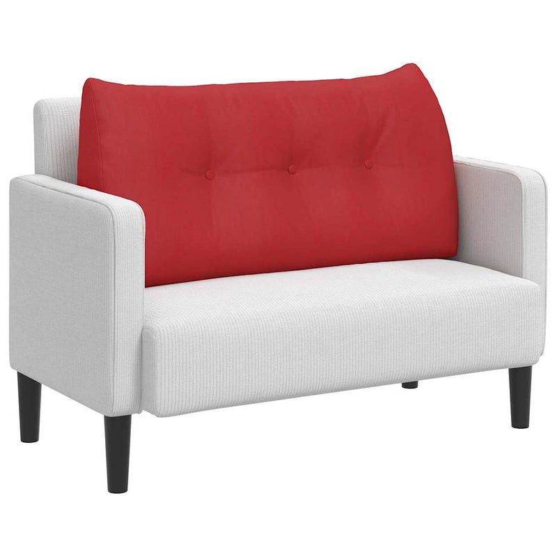 Afbeelding laden in galerijviewer, Vidaxl rugkussen rood 100 x 24 x 50 cm stof
