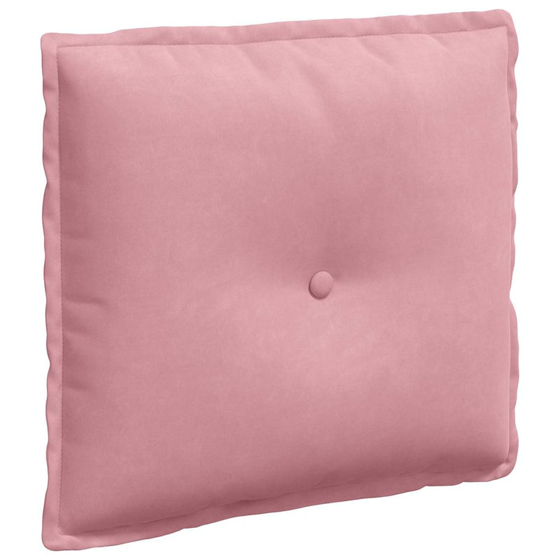 Afbeelding laden in galerijviewer, Vidaxl rugkussen roze 50 x 45 cm cordstof
