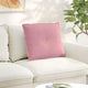 Vidaxl rugkussen roze 60 x 50 cm cordstof