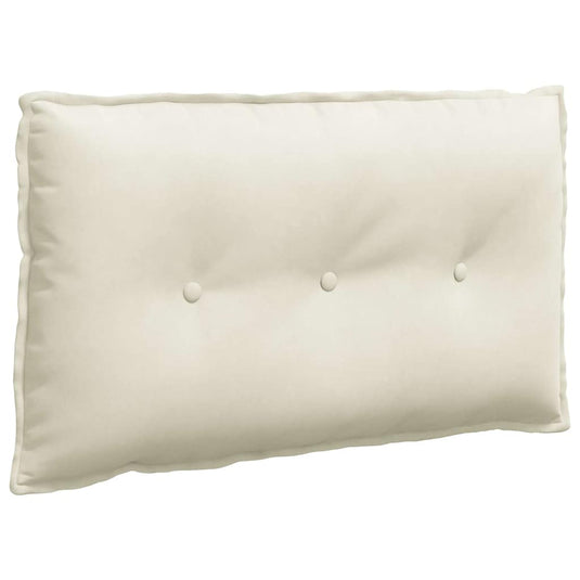 Vidaxl rugkussen crème 80 x 50 cm cordstof
