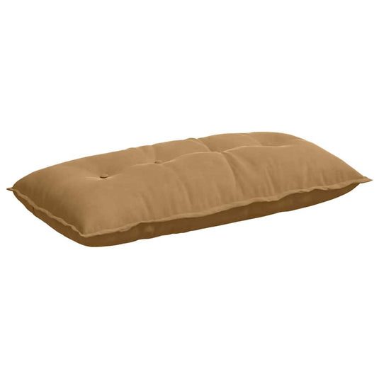 Vidaxl rugkussen bruin 100 x 50 cm cordstof