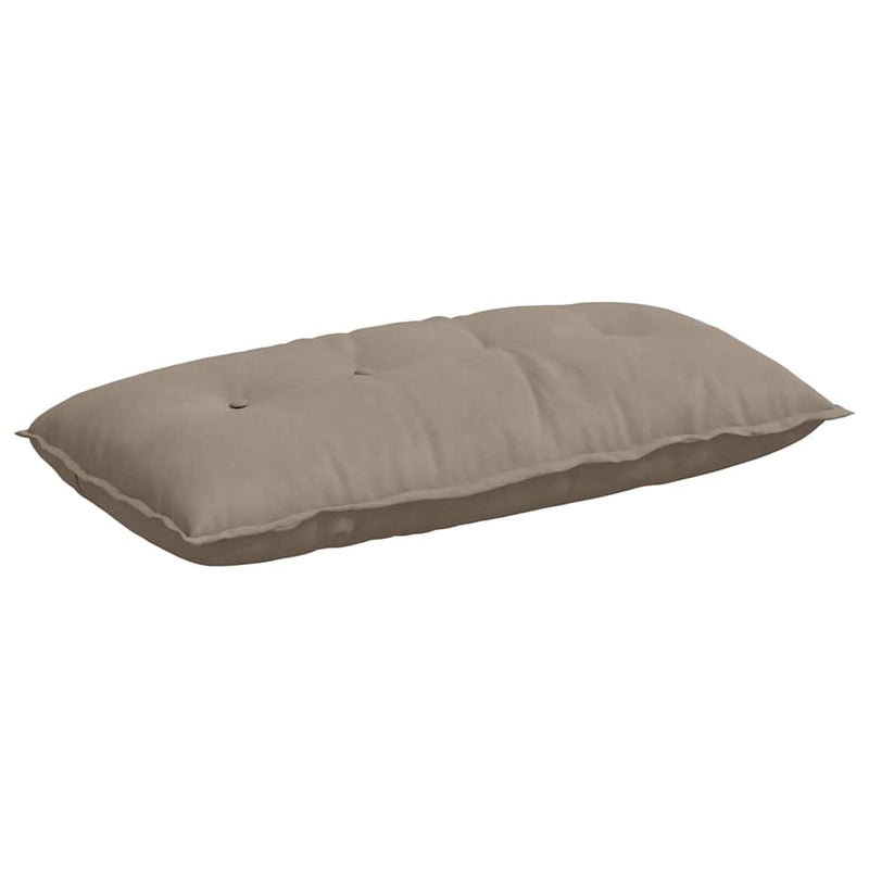 Afbeelding laden in galerijviewer, Vidaxl rugkussen taupe 100 x 50 cm microvezel stof
