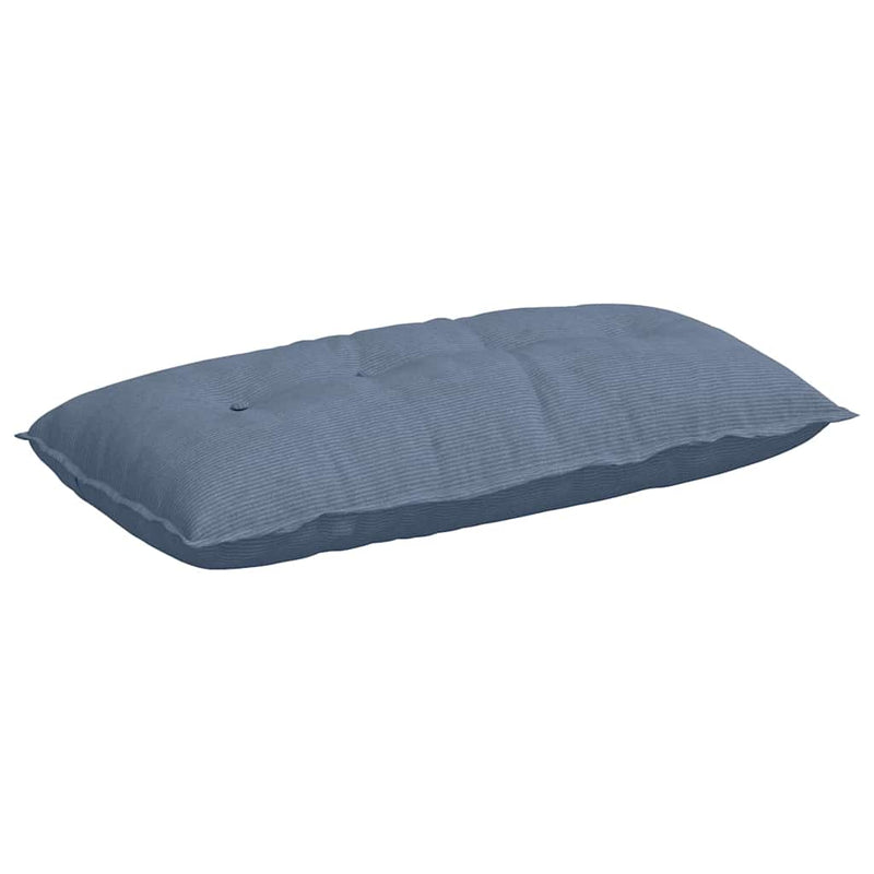 Afbeelding laden in galerijviewer, Vidaxl rugkussen blauw 100 x 50 cm cordstof
