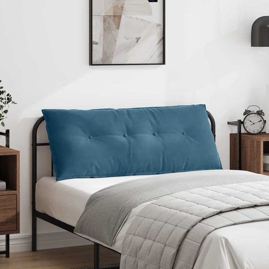 Vidaxl rugkussen blauw 120 x 50 cm cordstof