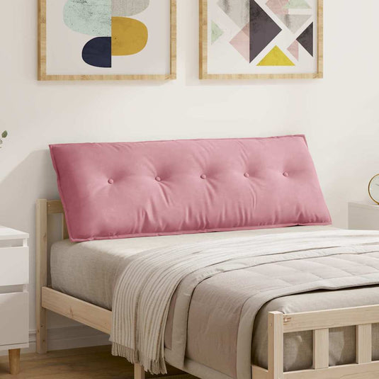 Vidaxl rugkussen roze 140 x 50 cm cordstof