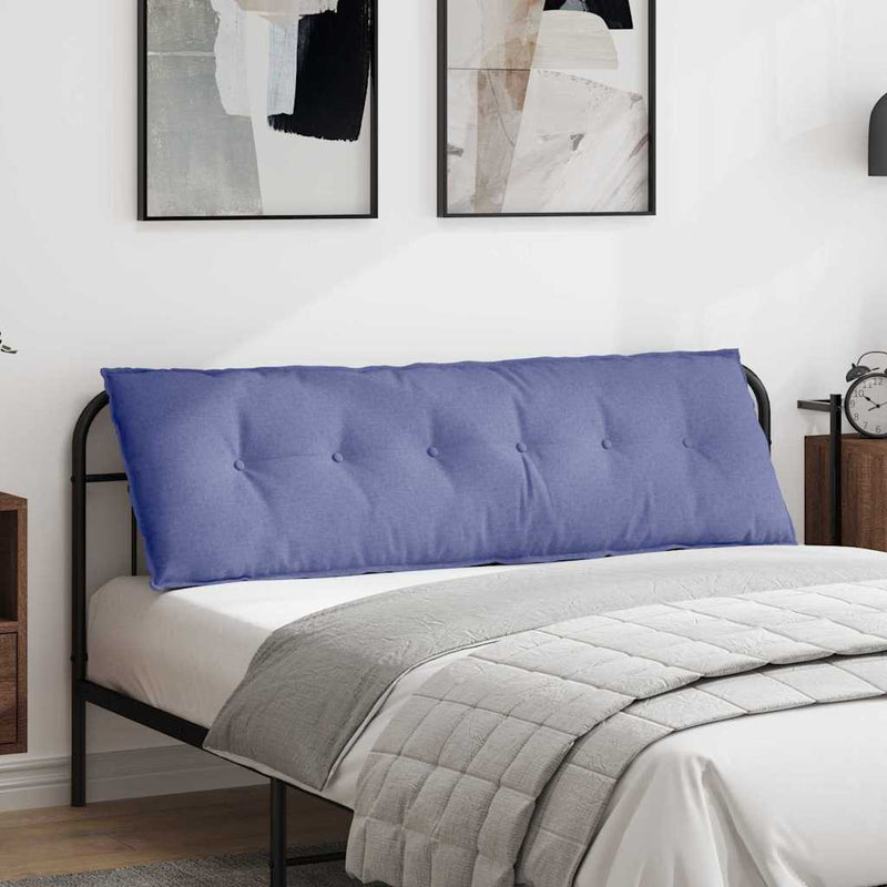 Afbeelding laden in galerijviewer, Vidaxl rugkussen jeans blauw 160 x 50 x 19 cm stof

