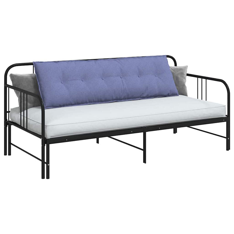 Afbeelding laden in galerijviewer, Vidaxl rugkussen jeans blauw 160 x 50 x 19 cm stof
