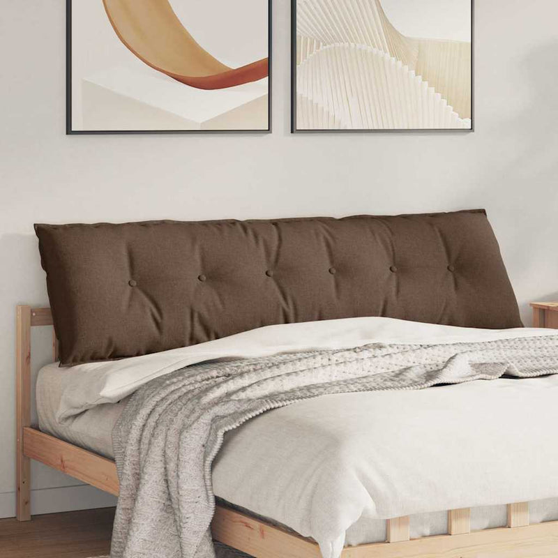 Afbeelding laden in galerijviewer, Vidaxl rugkussen bruin 180 x 19 x 50 cm stof
