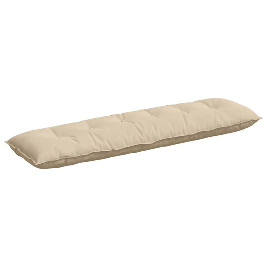 Vidaxl rugkussen crème 180 x 50 cm microvezel stof