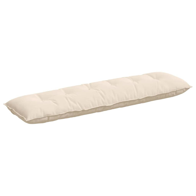 Afbeelding laden in galerijviewer, Vidaxl rugkussen beige 180 x 50 cm microvezel stof
