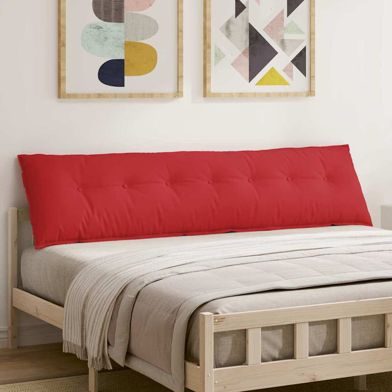 Afbeelding laden in galerijviewer, Vidaxl rugkussen rood 200 x 19 x 50 cm stof
