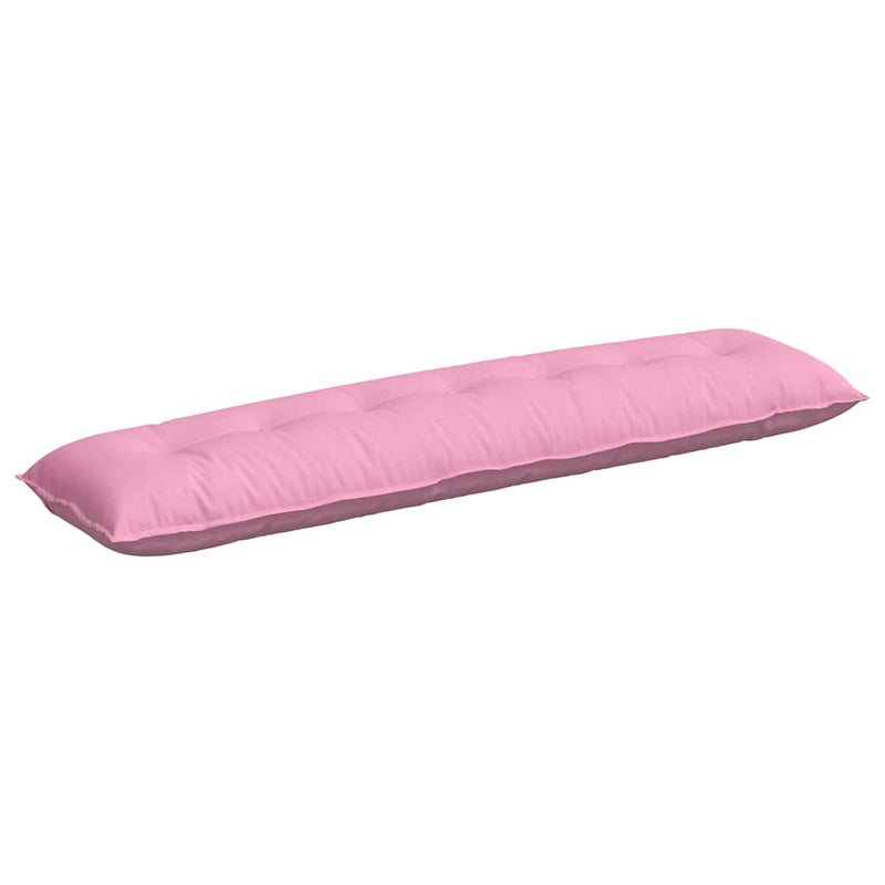 Afbeelding laden in galerijviewer, Vidaxl rugkussen roze 200 x 19 x 50 cm stof
