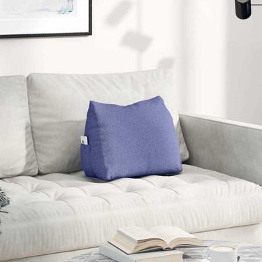 Vidaxl rugkussen jeans blauw 45 x 20 x 35 cm stof