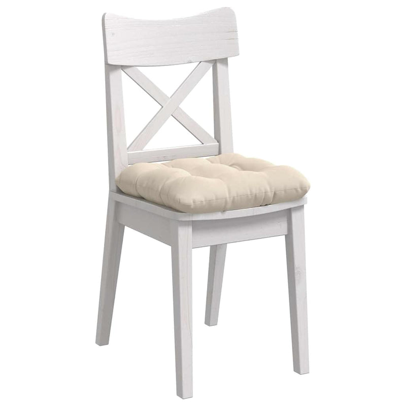 Afbeelding laden in galerijviewer, Vidaxl zitkussens 4 pcs beige 40 x 40 cm microvezel stof

