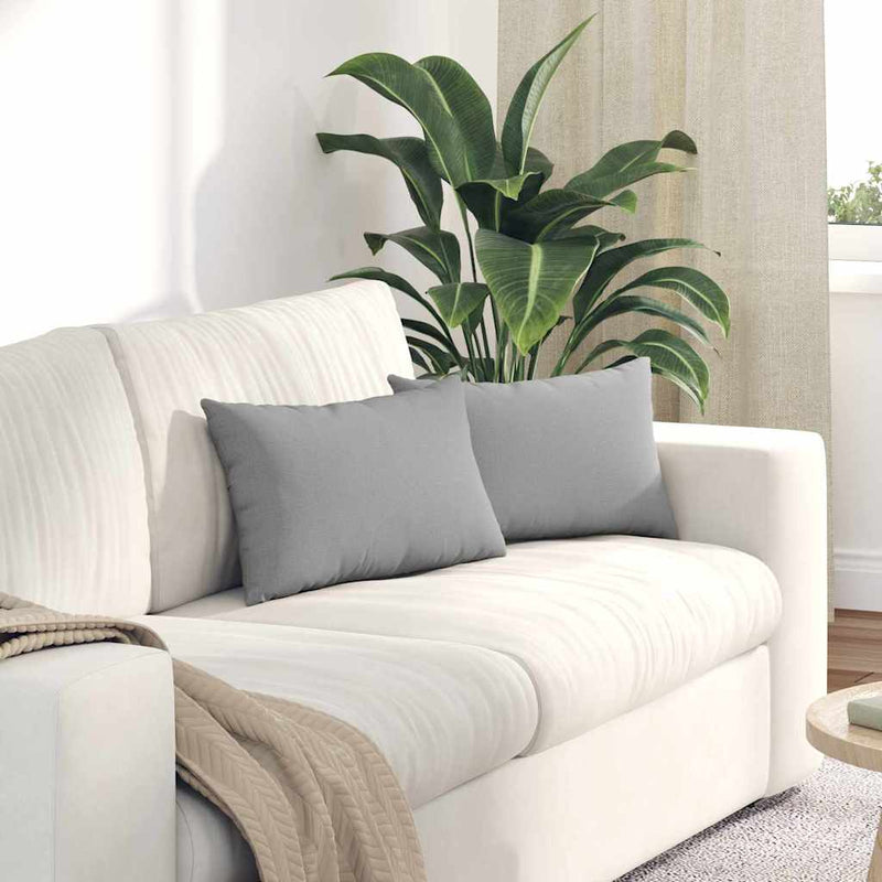 Afbeelding laden in galerijviewer, Vidaxl sofa kussens 2 pcs wolkengrijs 50 x 30 cm stof
