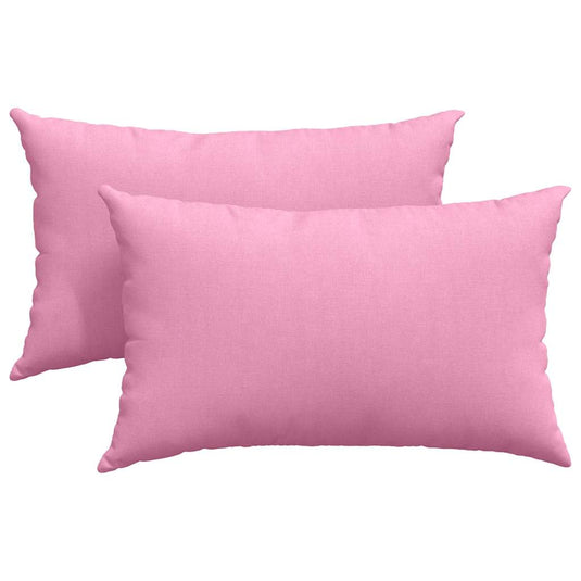 Vidaxl sofa kussens 2 pcs roze 50 x 30 cm stof