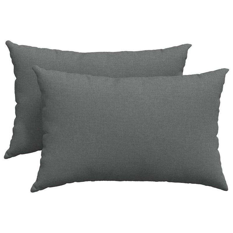 Afbeelding laden in galerijviewer, Vidaxl sofa kussens 2 pcs donkergrijs 60 x 40 cm stof
