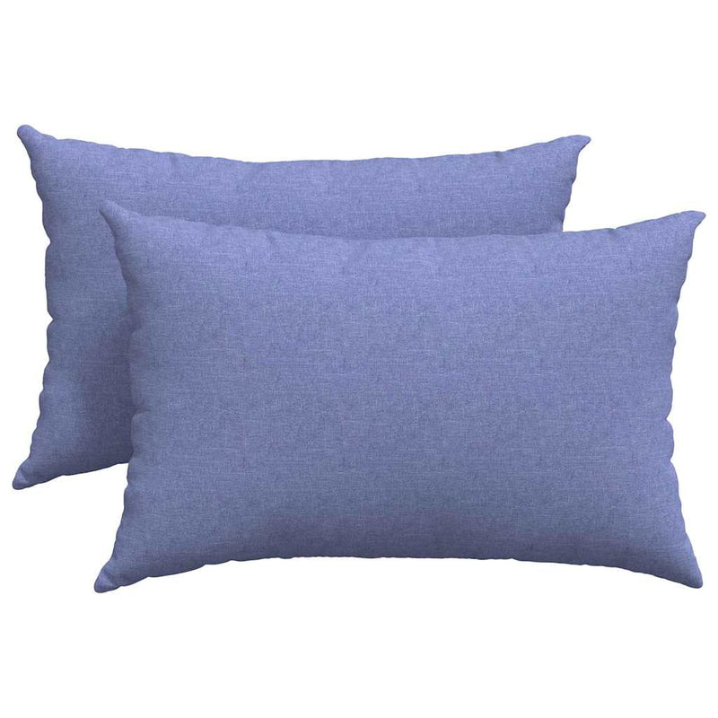 Afbeelding laden in galerijviewer, Vidaxl sofa kussens 2 pcs jeans blauw 60 x 40 cm stof
