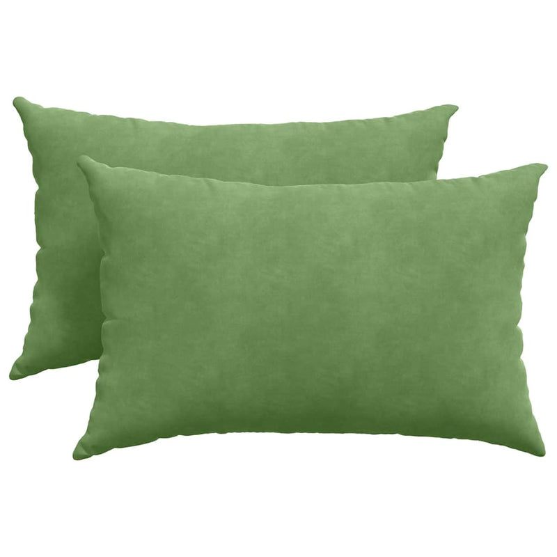 Afbeelding laden in galerijviewer, Vidaxl sofa kussens 2 stuks lichtgroen 60 x 40 cm cordstof
