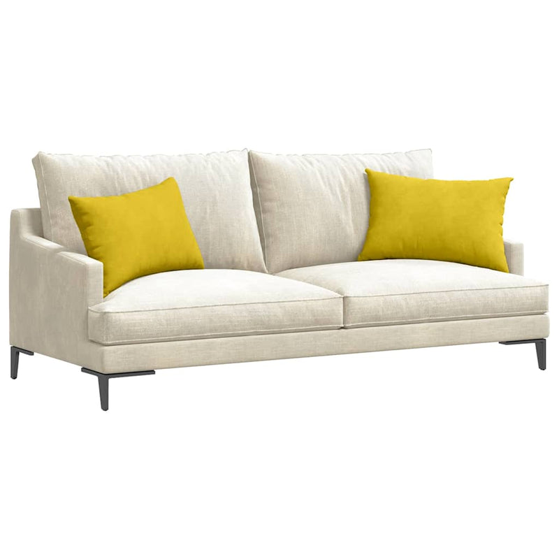 Afbeelding laden in galerijviewer, Vidaxl sofa kussens 2 stuks geel 60 x 40 cm cordstof
