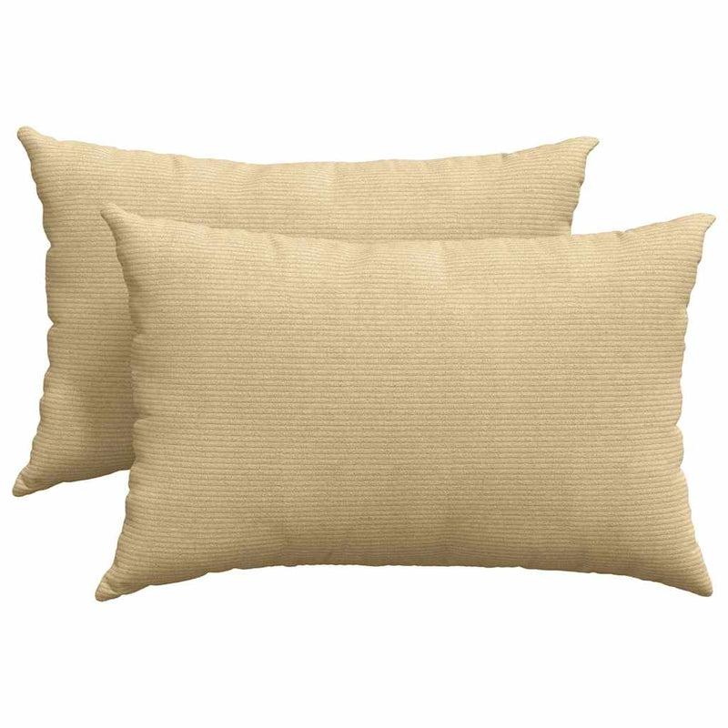 Afbeelding laden in galerijviewer, Vidaxl sofa kussens 2 stuks grijs groen 60 x 40 cm cordstof
