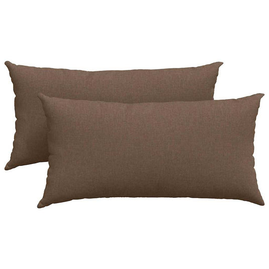 Vidaxl sofa kussens 2 pcs bruin 80 x 40 cm stof