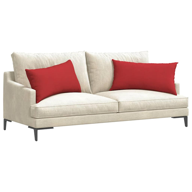 Afbeelding laden in galerijviewer, Vidaxl sofa kussens 2 pcs rood 80 x 40 cm stof
