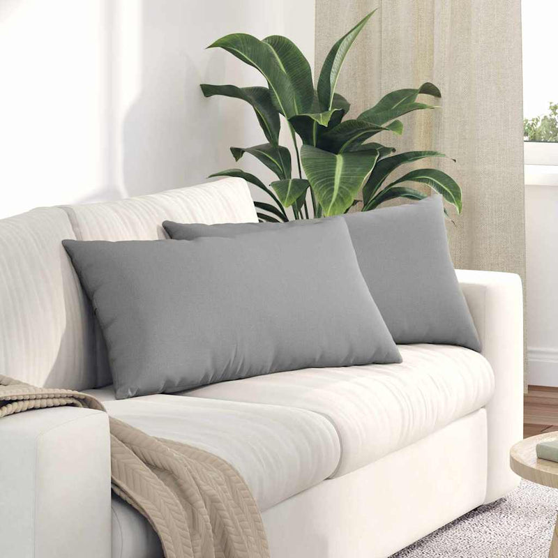 Afbeelding laden in galerijviewer, Vidaxl sofa kussens 2 pcs wolkengrijs 80 x 40 cm stof
